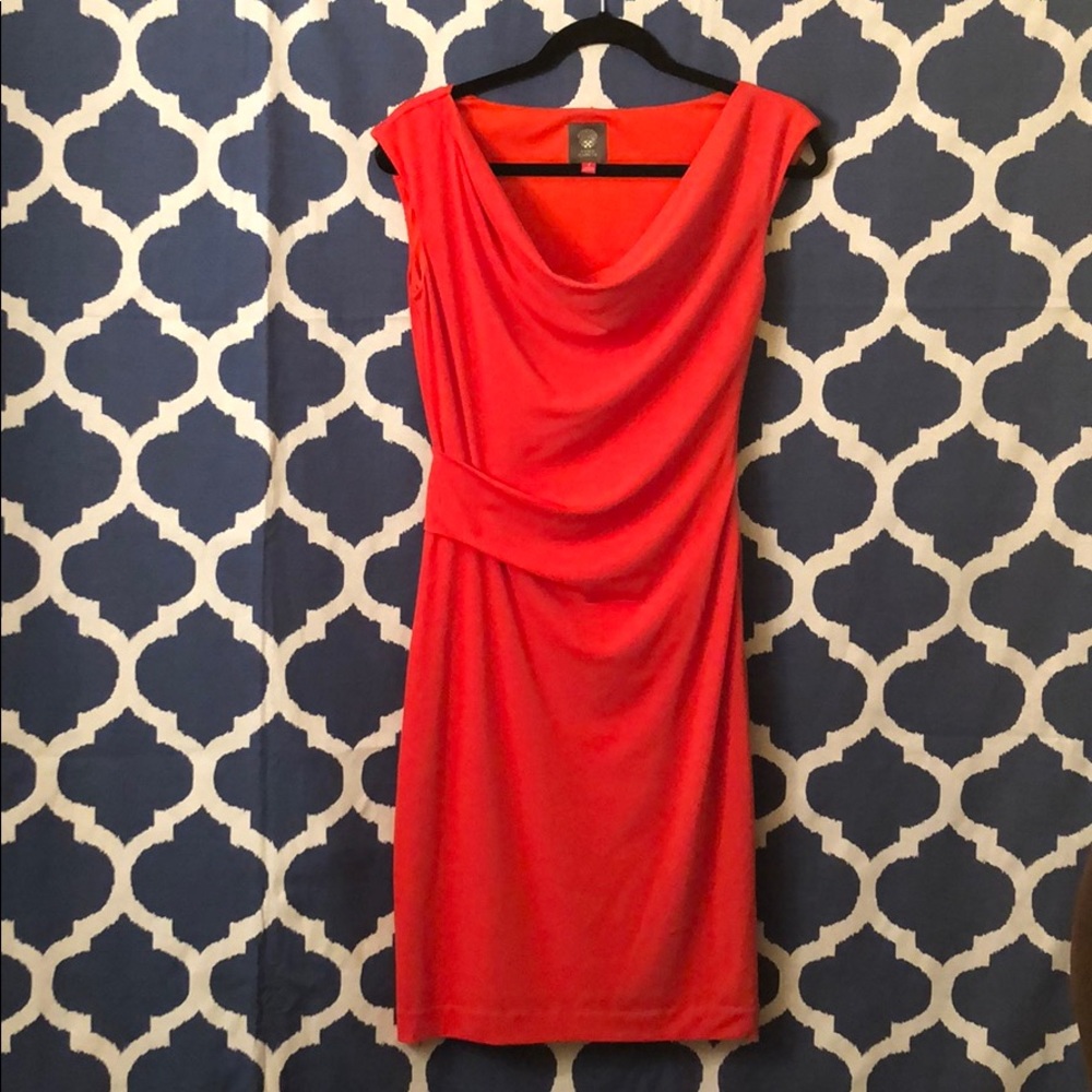 Vince Camuto Fitted Knee Length Dress